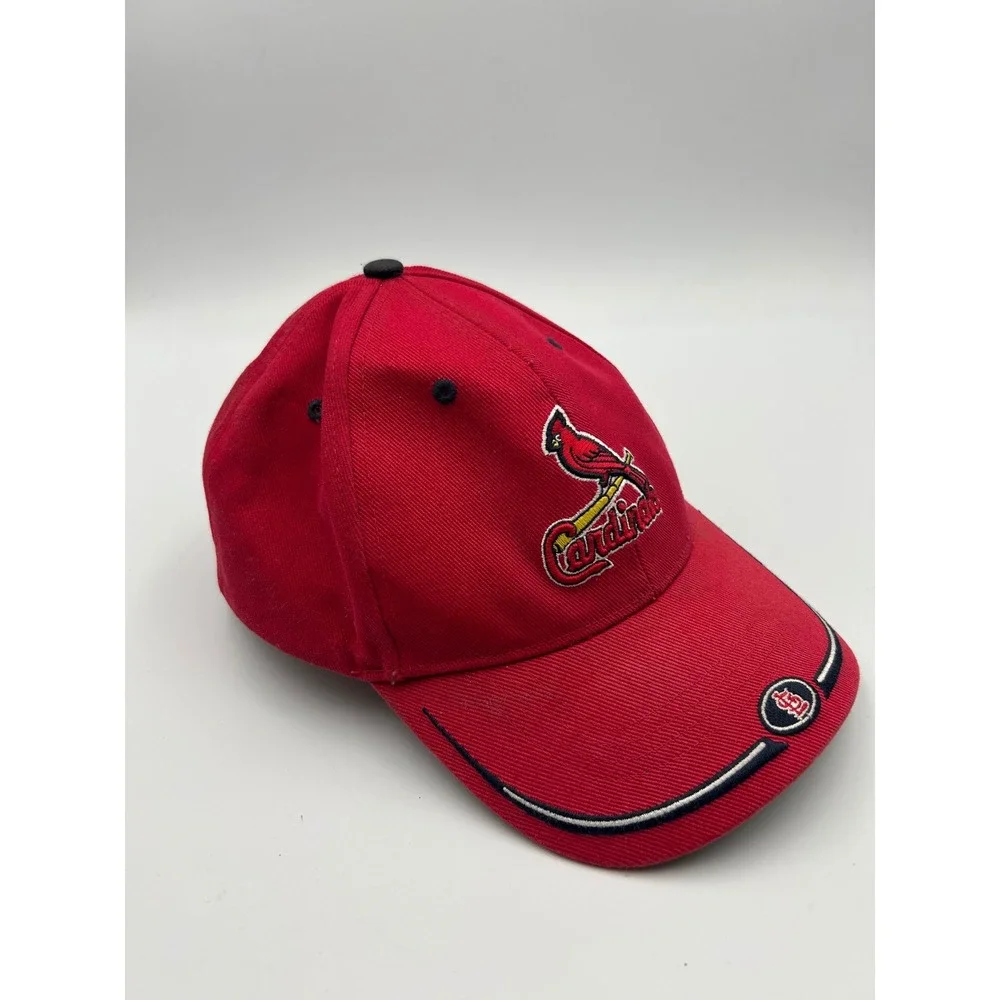 St Louis Cardinals MLB Hat Twins‎ Enterprise Red Adjustable Baseball Cap Y2K